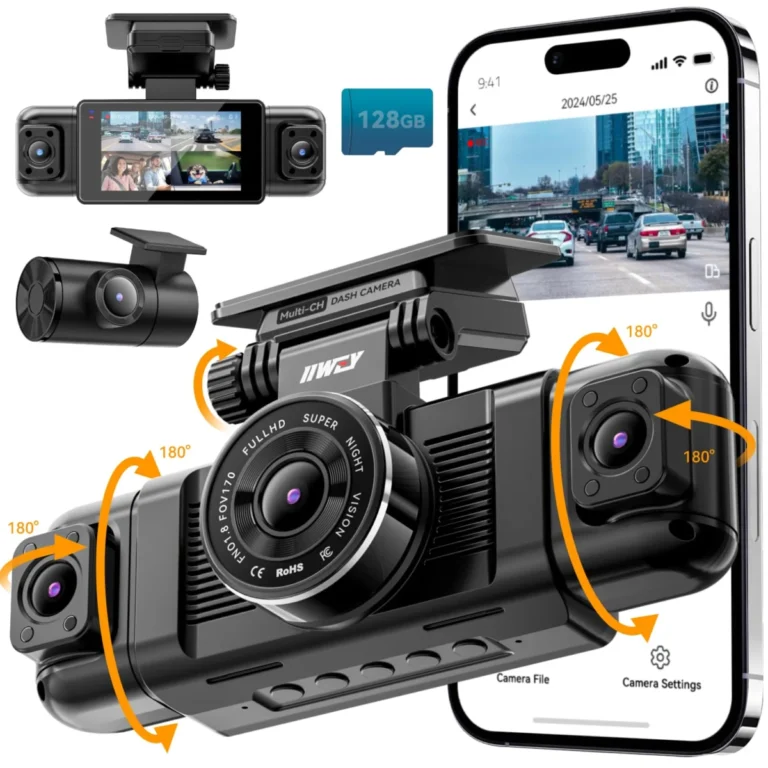 IIWEY N5 4 Channel Dash Cam for Cars