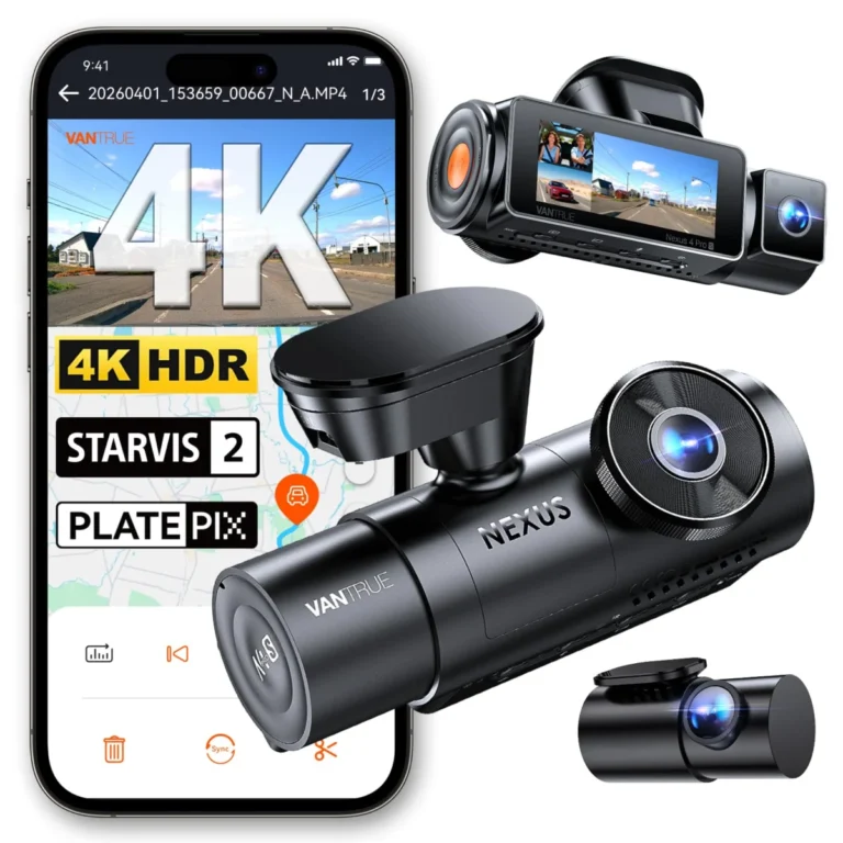 Vantrue N4 Pro S 4K 3 Channel Dash Cam
